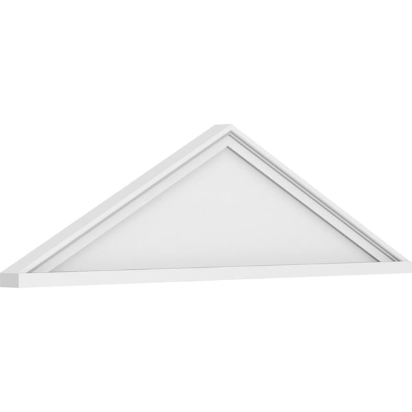 Ekena Millwork Peaked Cap Smooth Architectural Grade PVC Pediment, 44"W x 12"H x 2"P (Pitch 6/12) PEDPS044X120PKC00 - main